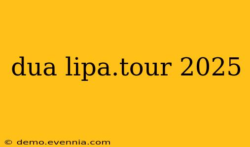 dua lipa.tour 2025