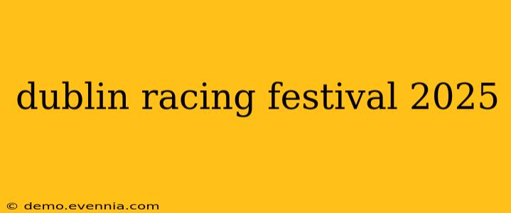 dublin racing festival 2025