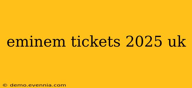 eminem tickets 2025 uk