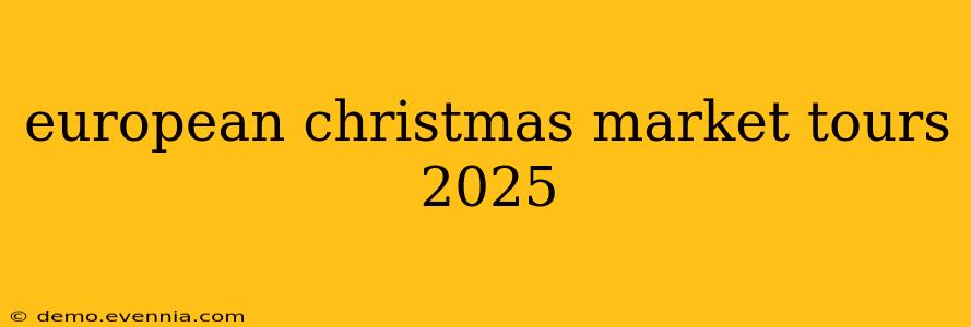 european christmas market tours 2025