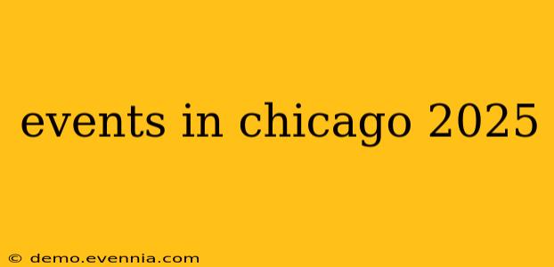 events in chicago 2025