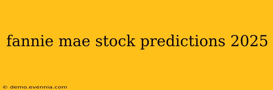 fannie mae stock predictions 2025