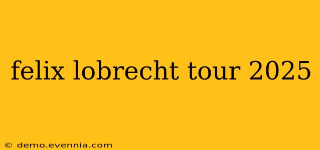 felix lobrecht tour 2025