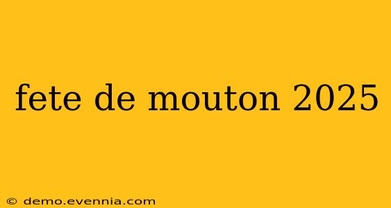 fete de mouton 2025