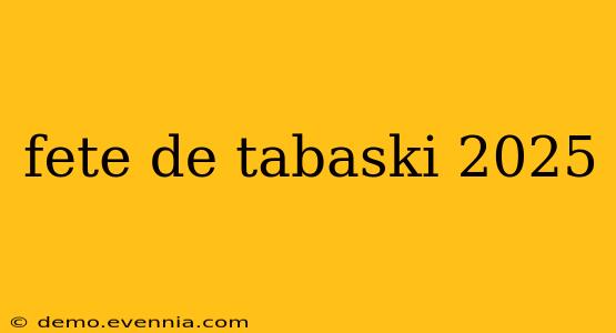 fete de tabaski 2025