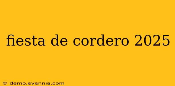 fiesta de cordero 2025