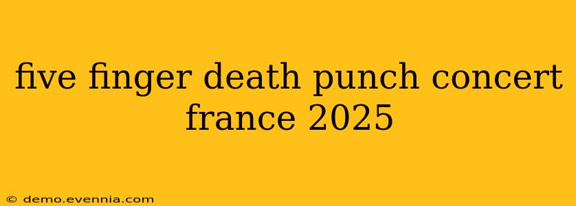 five finger death punch concert france 2025