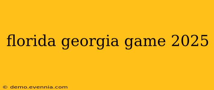 florida georgia game 2025