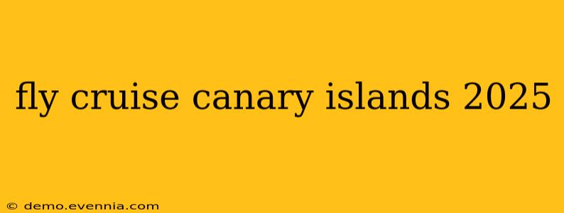 fly cruise canary islands 2025