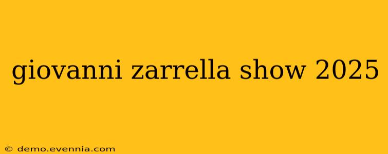 giovanni zarrella show 2025