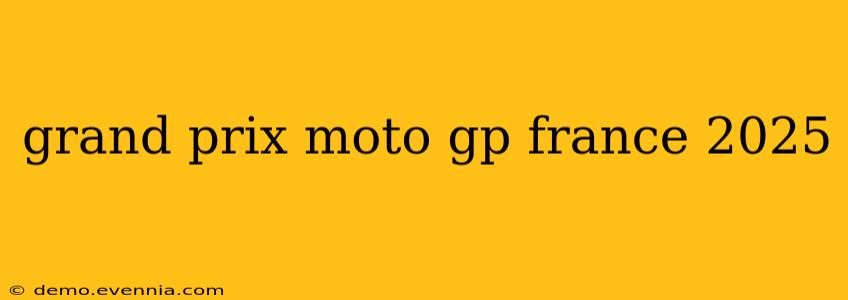 grand prix moto gp france 2025