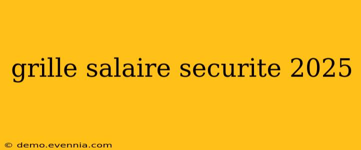 grille salaire securite 2025