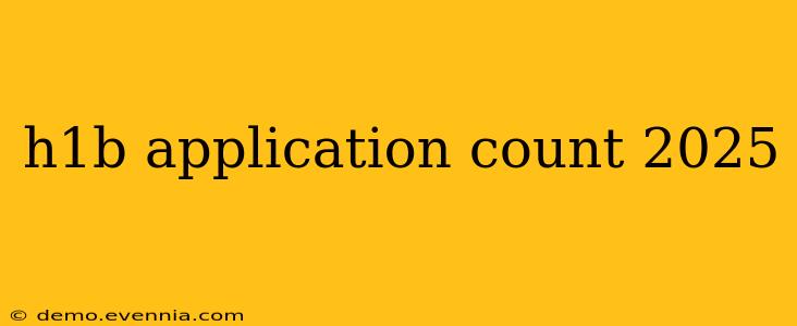 h1b application count 2025