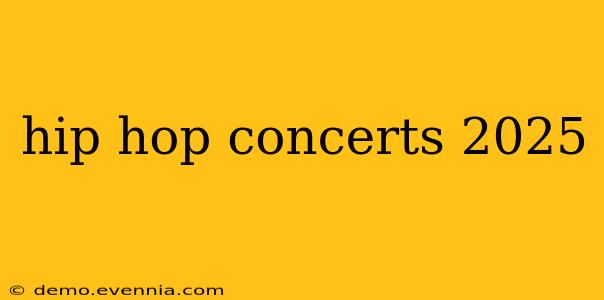 hip hop concerts 2025