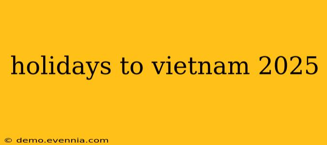 holidays to vietnam 2025