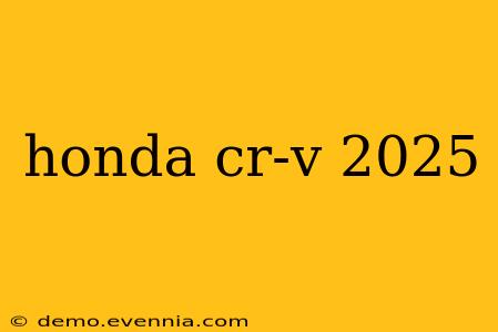 honda cr-v 2025