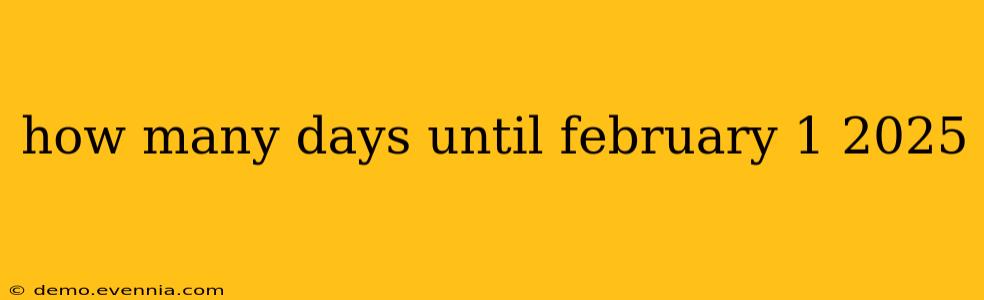 how many days until february 1 2025