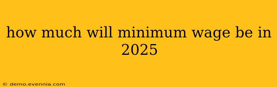 how much will minimum wage be in 2025