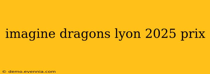 imagine dragons lyon 2025 prix