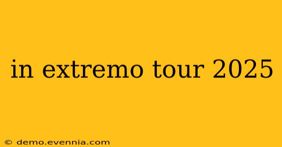 in extremo tour 2025