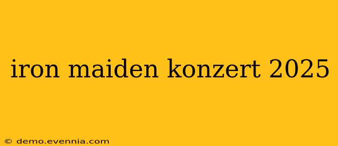 iron maiden konzert 2025