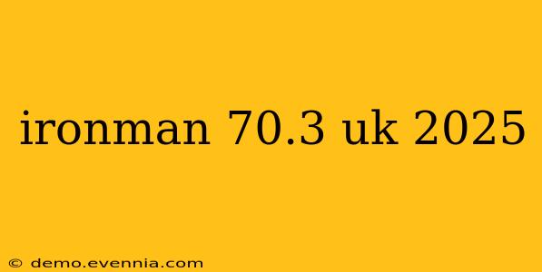 ironman 70.3 uk 2025