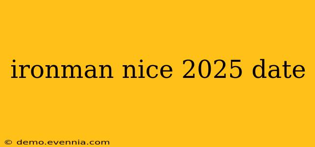 ironman nice 2025 date