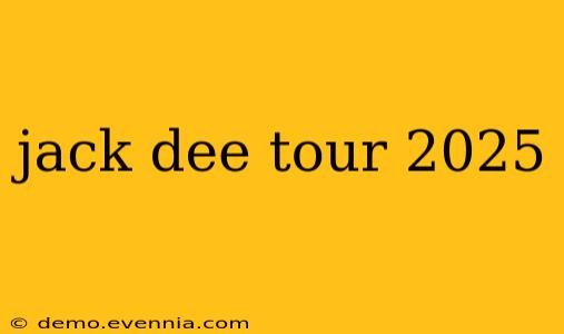 jack dee tour 2025