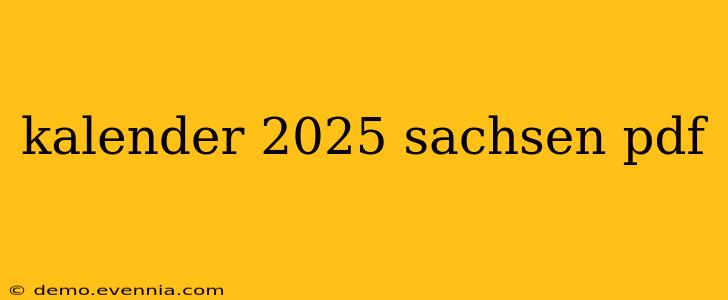 kalender 2025 sachsen pdf