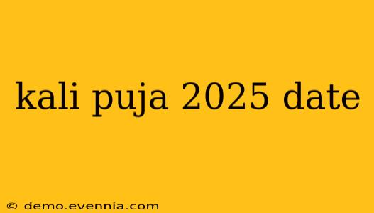 kali puja 2025 date