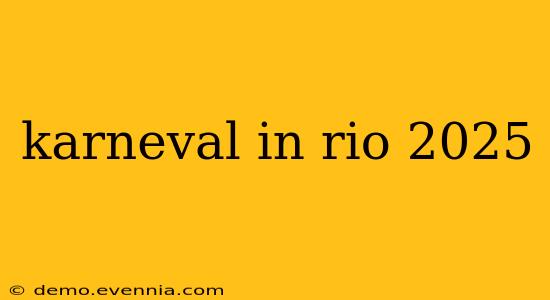 karneval in rio 2025