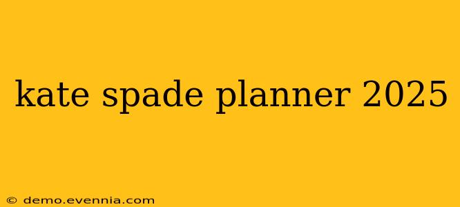 kate spade planner 2025