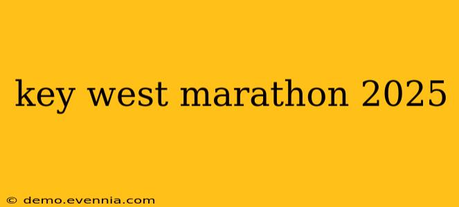 key west marathon 2025