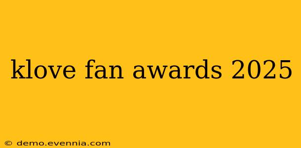 klove fan awards 2025