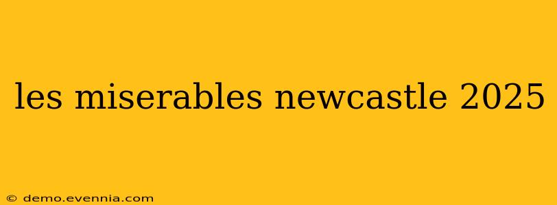 les miserables newcastle 2025