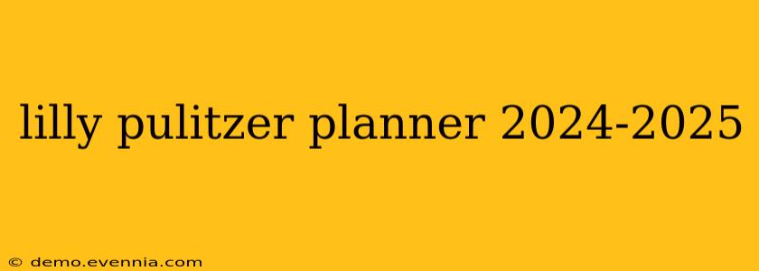 lilly pulitzer planner 2024-2025