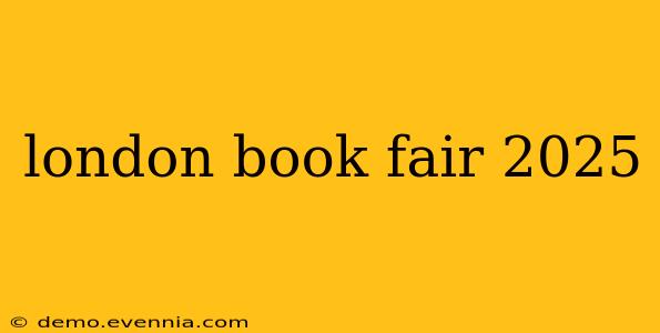 london book fair 2025