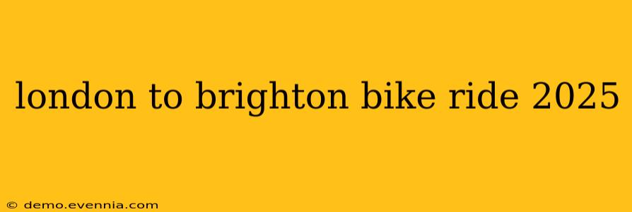 london to brighton bike ride 2025