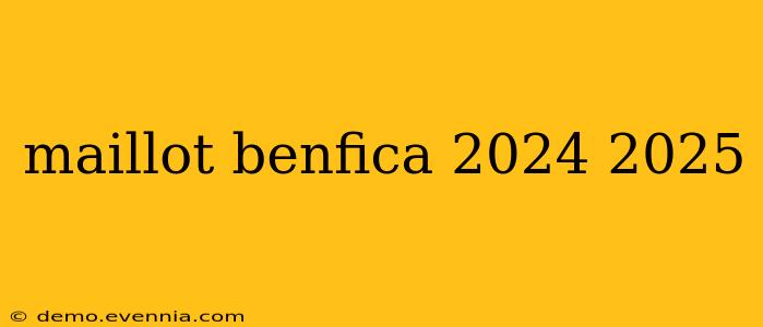 maillot benfica 2024 2025