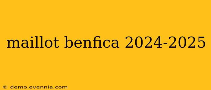 maillot benfica 2024-2025