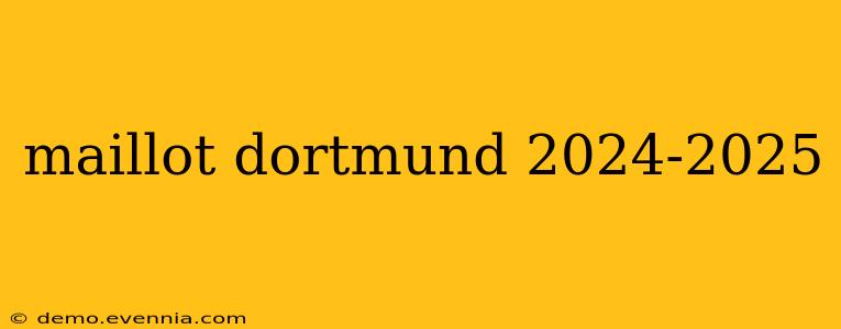 maillot dortmund 2024-2025