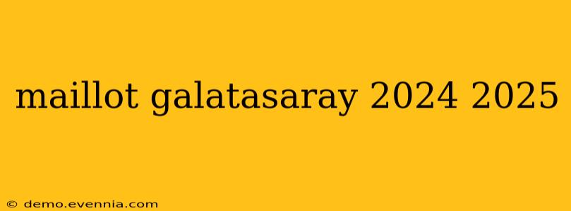 maillot galatasaray 2024 2025