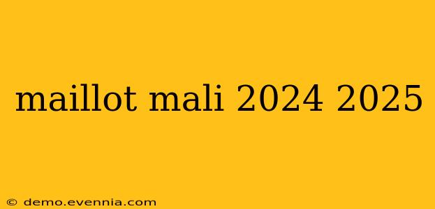 maillot mali 2024 2025