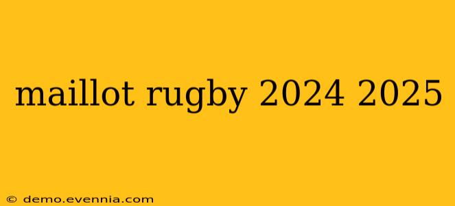 maillot rugby 2024 2025