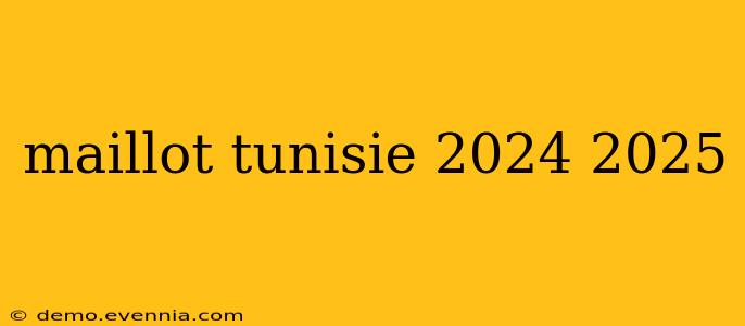 maillot tunisie 2024 2025