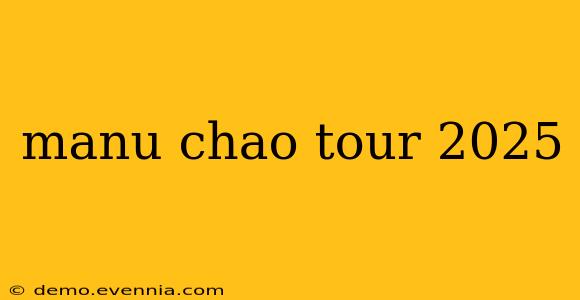 manu chao tour 2025