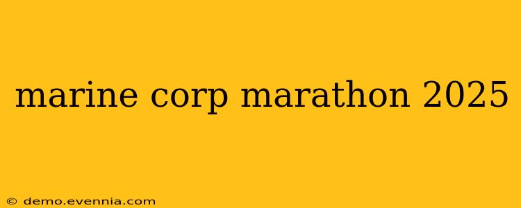 marine corp marathon 2025