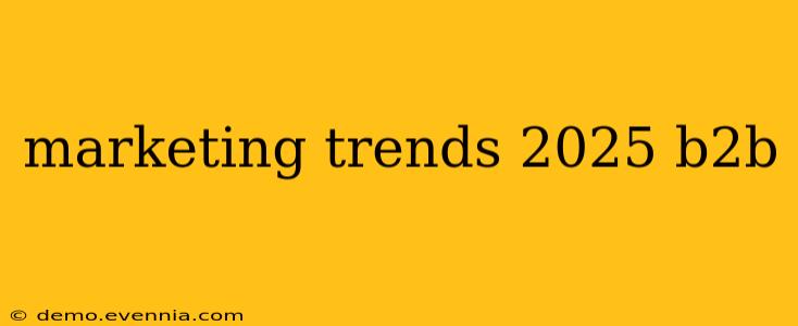 marketing trends 2025 b2b