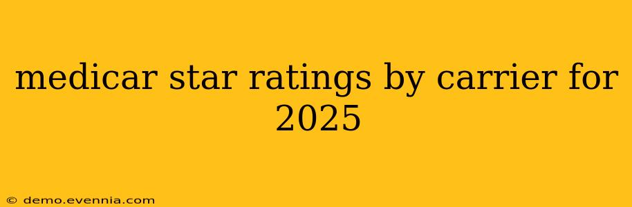 medicar star ratings by carrier for 2025