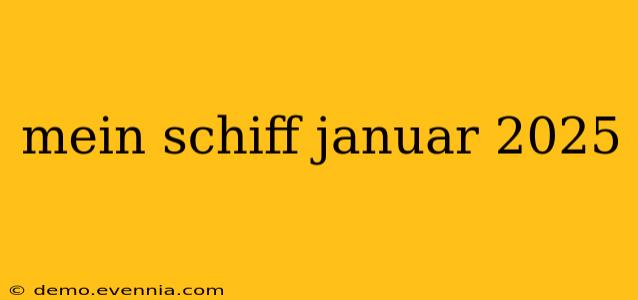 mein schiff januar 2025